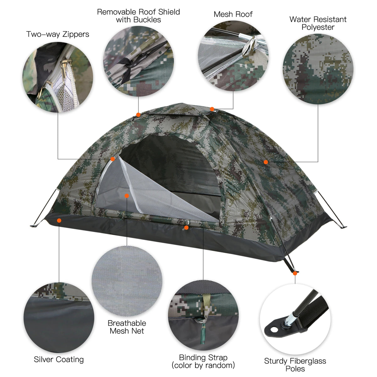 Ultralight Camping Tent Portable UV-Proof for Hiking & Beach