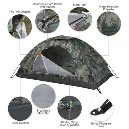 Ultralight Camping Tent Portable UV-Proof for Hiking & Beach