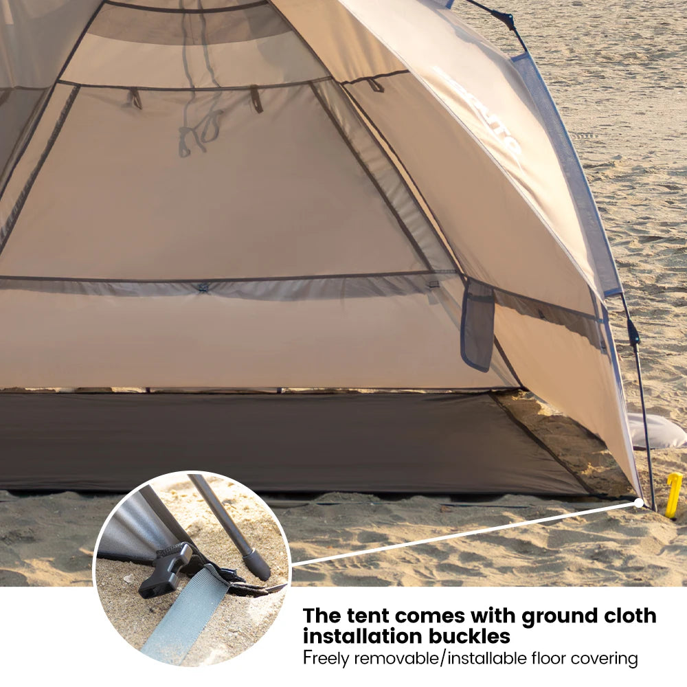 3-4 Person Automatic Camping Tent | UV-Protective Pop-Up Shelter