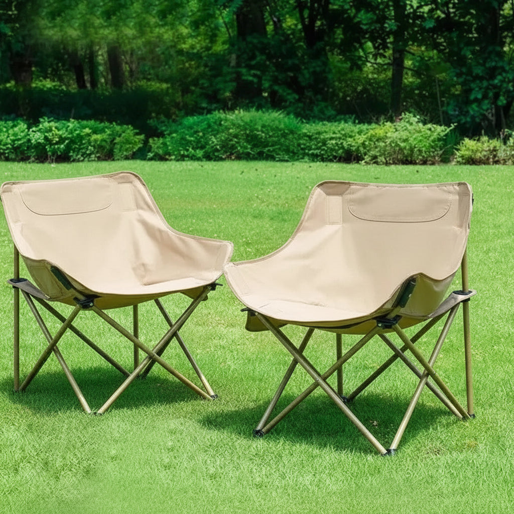 Portable Folding Moon Chair | Lightweight Camping & Office Lounge