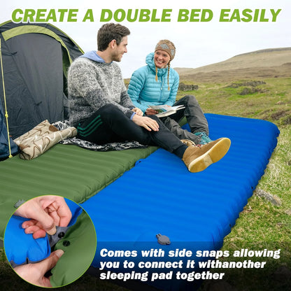 4-Inch Self-Inflating Camping Sleeping Pad TPU Nylon for Hiking
