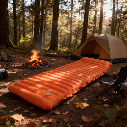 4-Inch Self-Inflating Camping Sleeping Pad TPU Nylon for Hiking
