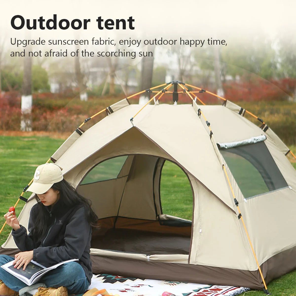 Automatic Pop-Up Camping Tent - Waterproof Portable Outdoor Shelter